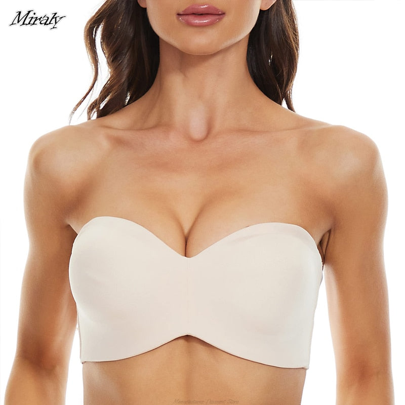 Strapless Bra Push up Non-Slip